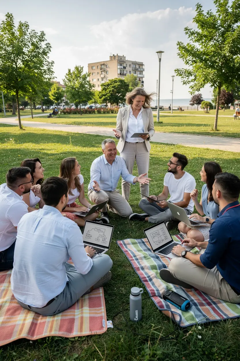 Modern office environment