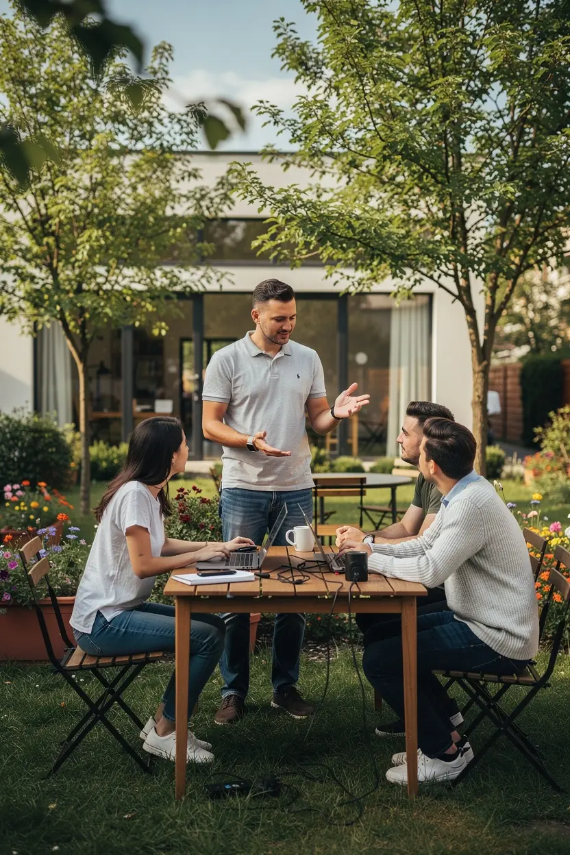 Professional team collaboration