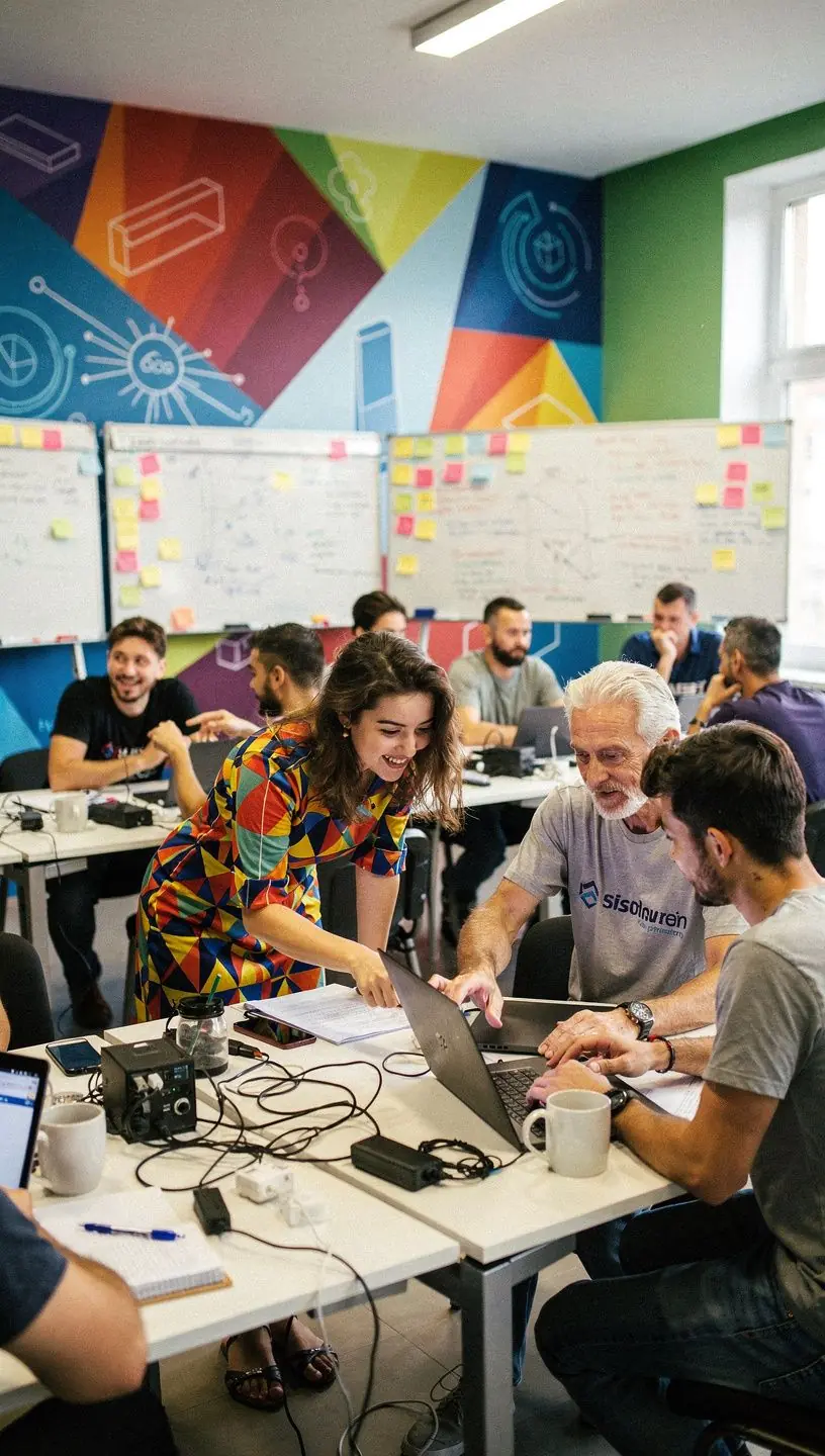 Professional business solutions illustration